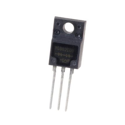 دوبل دیود شاتکی YG862C06R 60V-10A ژاپنی مارک FUJI پکیج TO-220FP