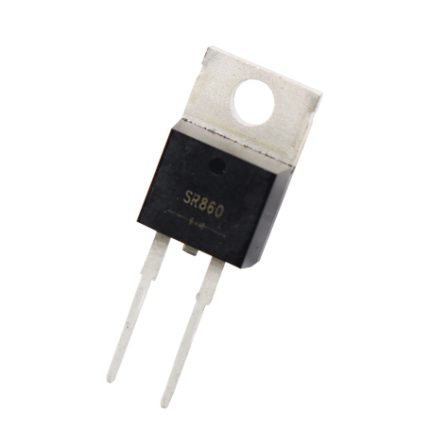 دیود شاتکی SR860 8A-60V تایوانی پکیج TO-220A