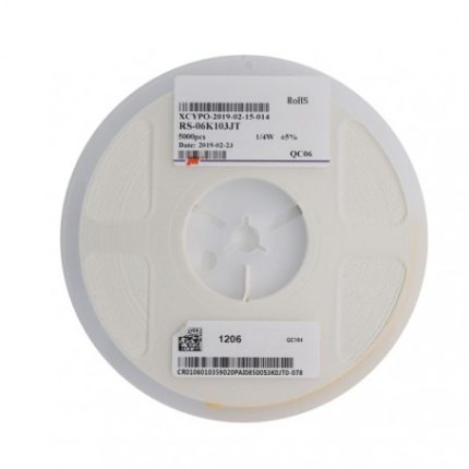 مقاومت 15K اهم پکیج SMD 1206 رول 5000 عددی