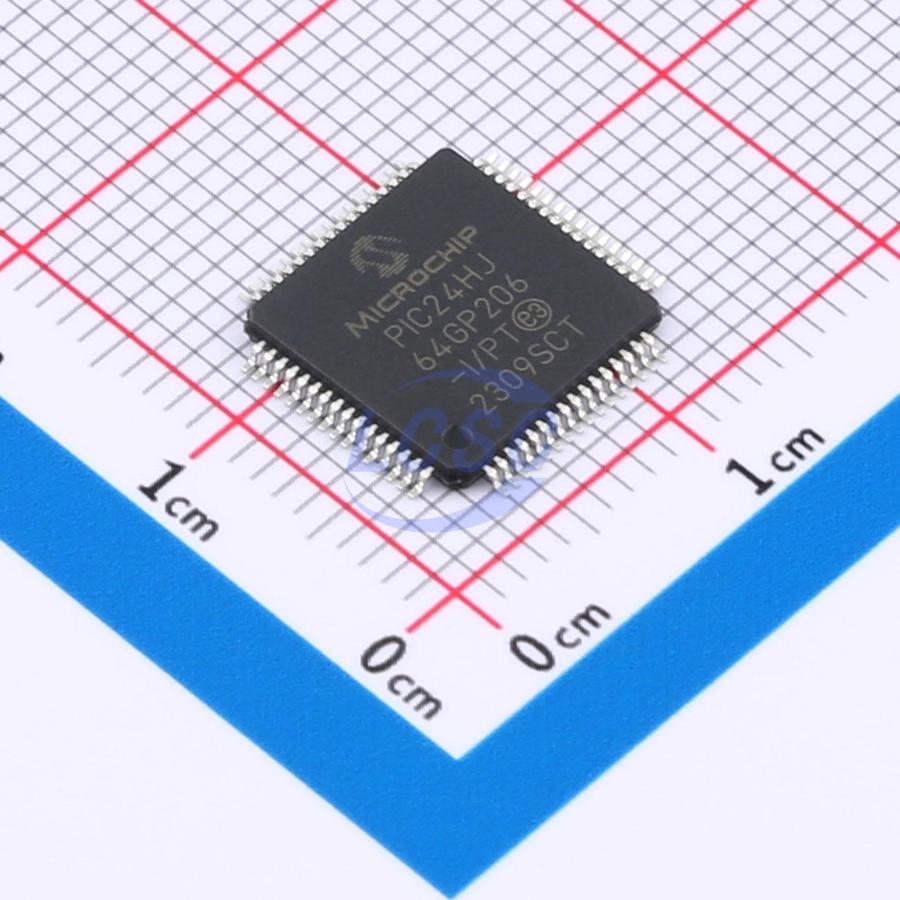 Microchip Tech PIC24HJ64GP206-I/PT